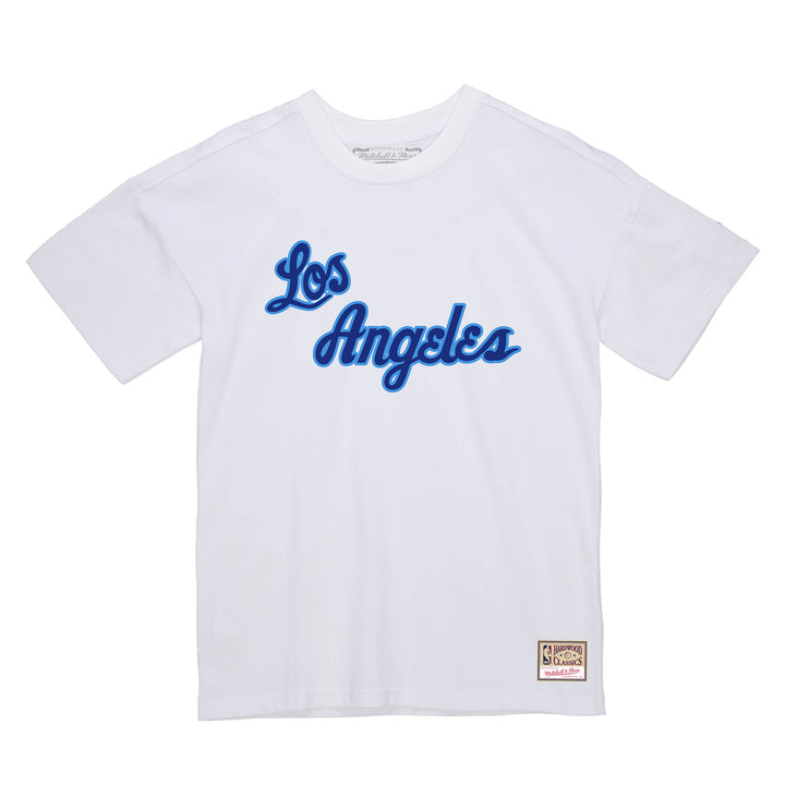 Lakers 1960 Jersey Script White Tee