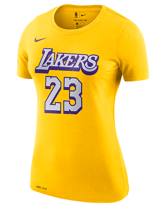 City Edition Women's LeBron James Los Angeles Lakers Player Tee - Lakers Store
