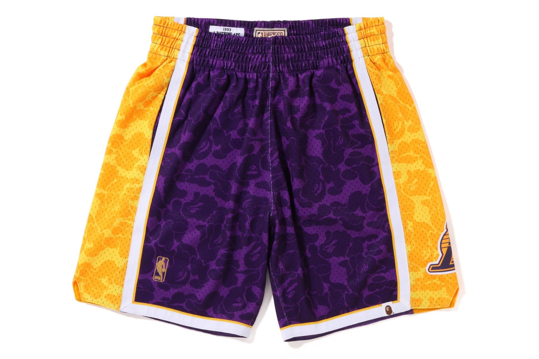 Mitchell & Ness Lakers NBA Bape Shorts - Purple 3XL