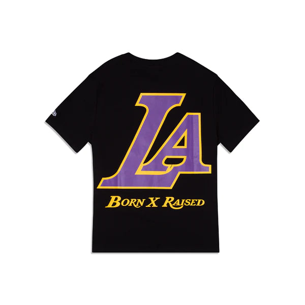 Los Angeles Lakers Born X Raised Black SS Tee