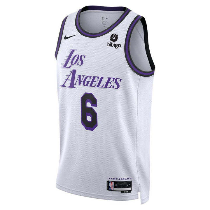 Los Angeles Lakers Lebron James #6 City Edition Swingman Jersey