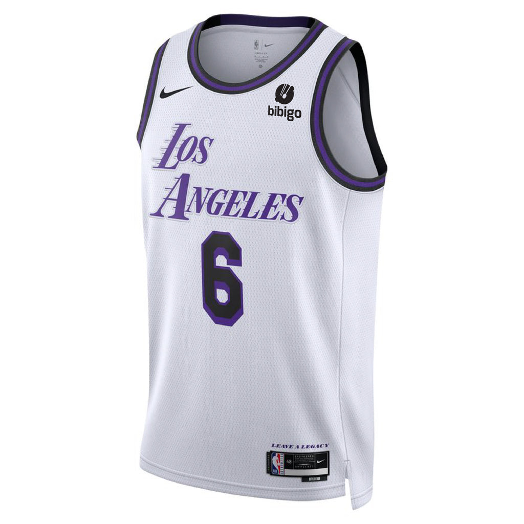 Men's Los Angeles Lakers Lebron James #6 Nike Blue Swingman Jersey -  Classic Edition