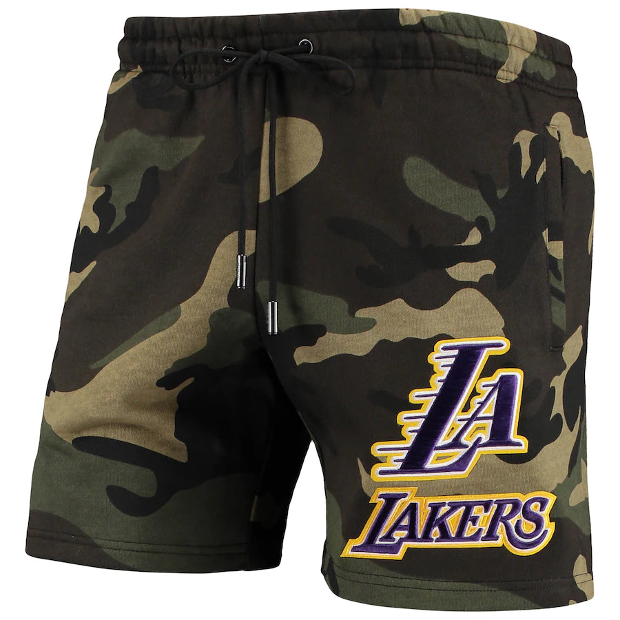 Pro Standard Mens NBA Los Angeles Lakers Toss Logo Woven Shorts  BLL357098-4LL White