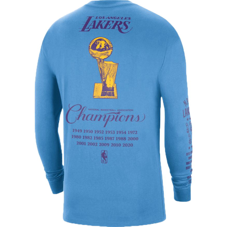 Los Angeles Lakers 87 NBA Champs Lakers T-Shirt By Mitchell & Ness