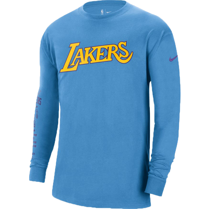 Los Angeles Lakers Courtside Men's Nike NBA Long-Sleeve T-Shirt