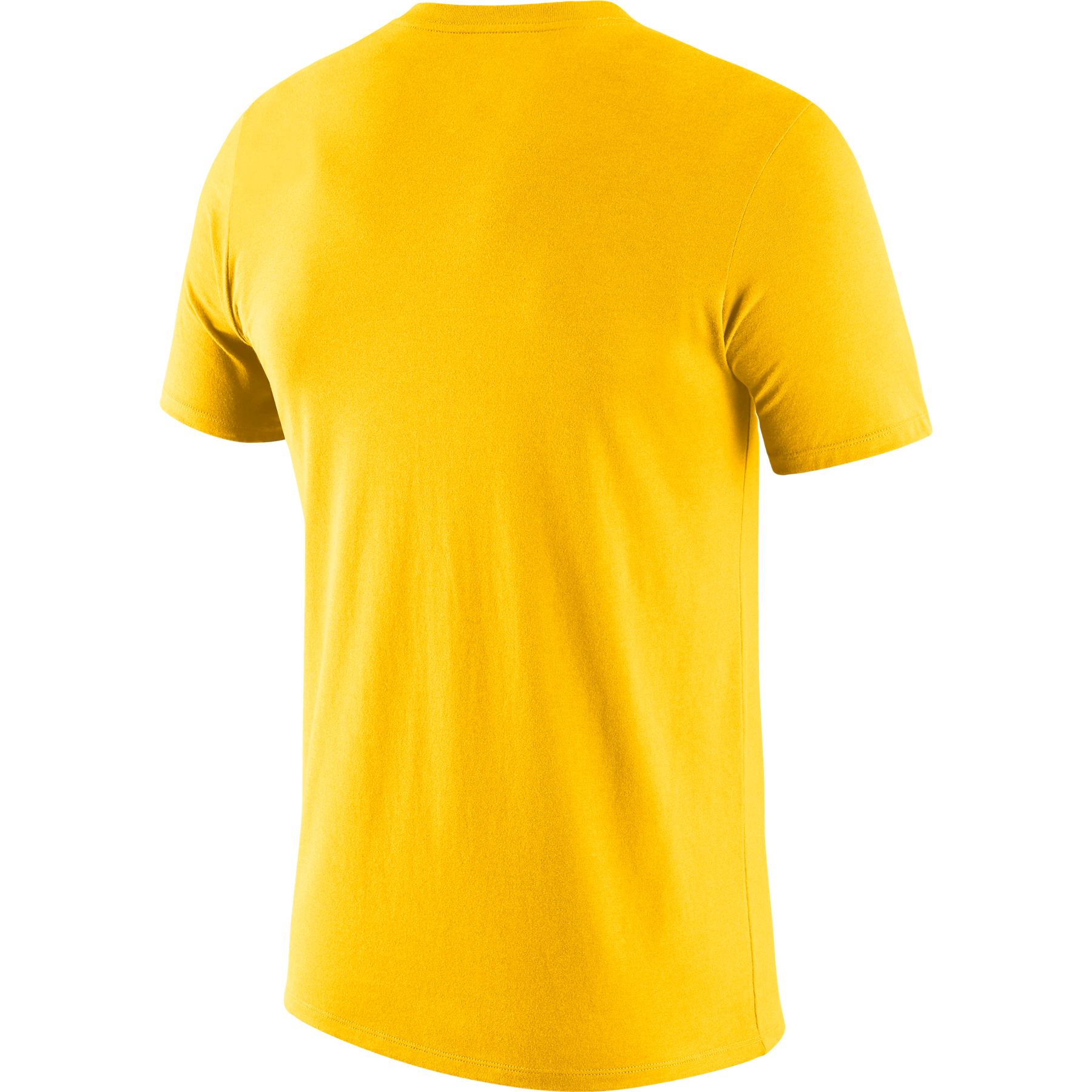 Nike Men Yellow Printed Standard Fit JSY ROAD Los Angeles Lakers DriFit  Round Neck T-shirt