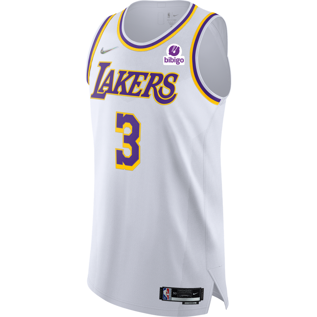 Anthony Davis Autographed 2021-22 Los Angeles Lakers Mixtape Edition  Authentic Nike Jersey