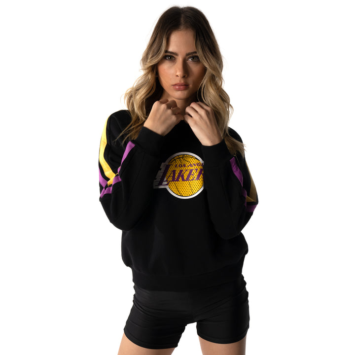 Los Angeles Lakers Two Tone Stripe Long Sleeve T-Shirt