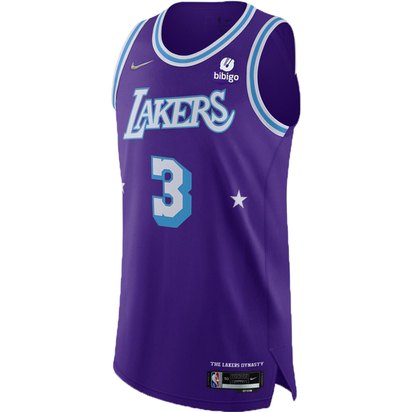 Los Angeles Lakers Anthony Davis 2021-22 Authentic Moments Mixtape City Edition Jersey