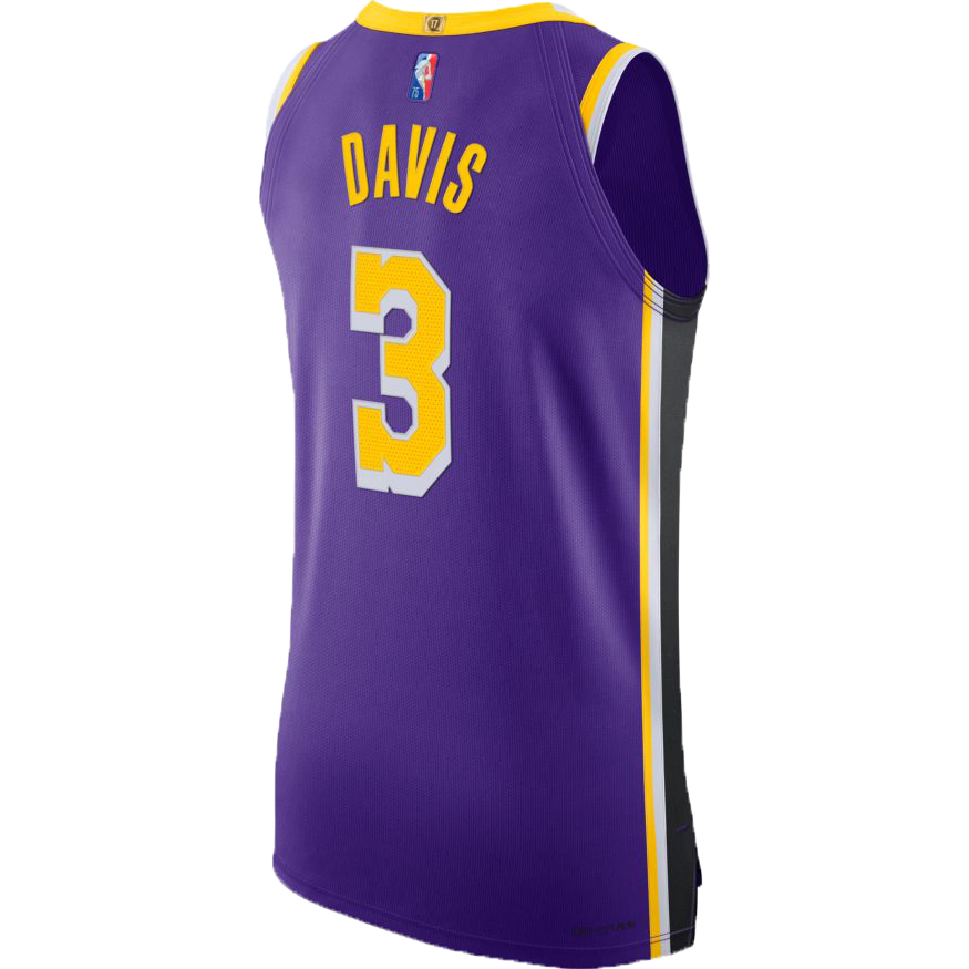 Nike Lakers Anthony Davis 75th Anniversary Authentic Statement Jersey 48