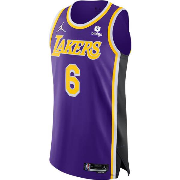 Nike Lakers LeBron James 75th Anniversary Authentic Association Jersey 44