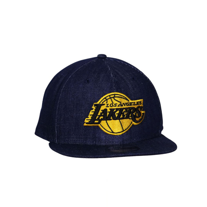 Los Angeles Lakers Arena EX Denim Yellow Logo Snapback