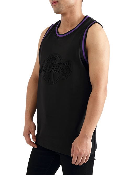 Mitchell & Ness tank top Los Angeles Lakers black Dazzle Tank Top