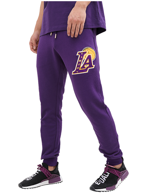 Los Angeles Lakers Blended Logo French Terry Jogger - Lakers Store