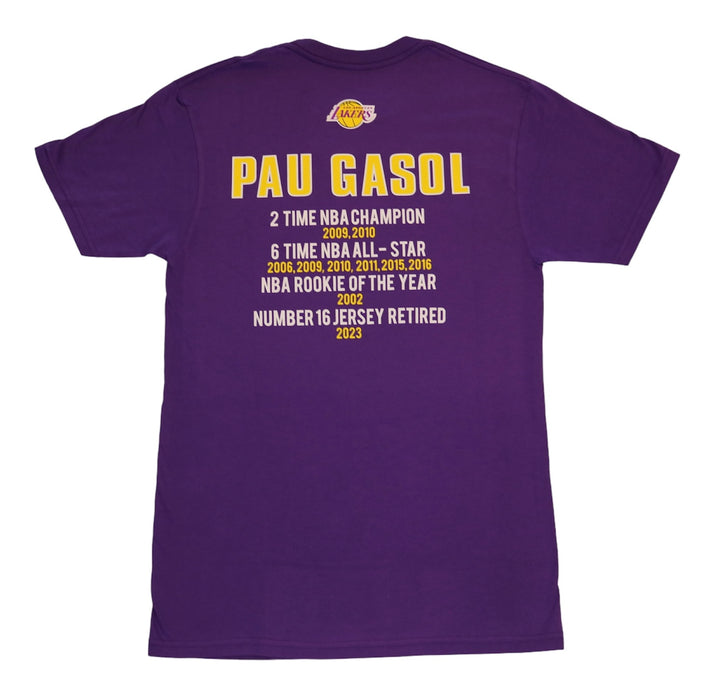 Lakers Gasol NBA Career SS Tee
