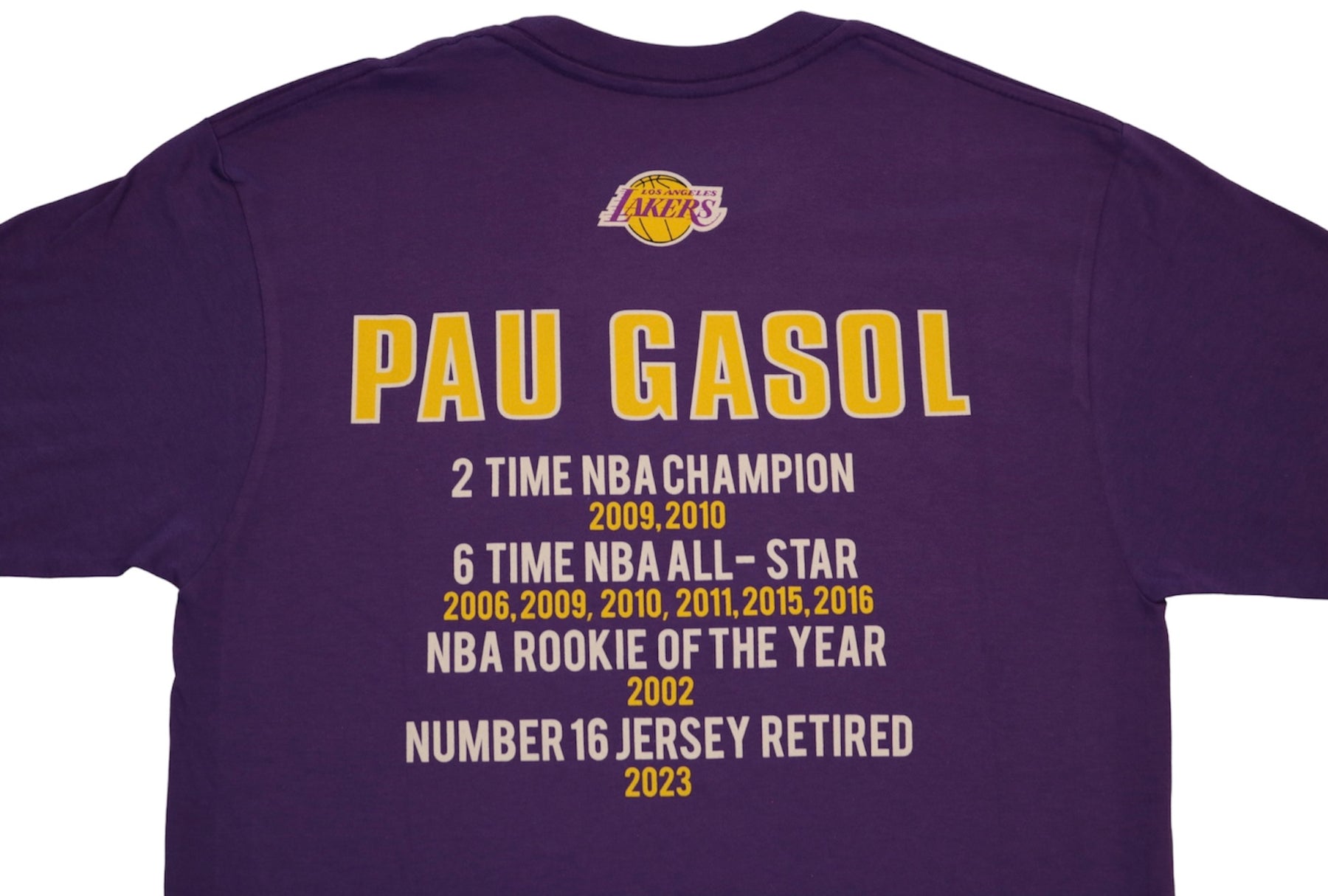Lakers retire two-time champion Pau Gasol's jersey