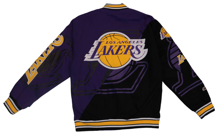 Lakers Split Design Button Down Jacket