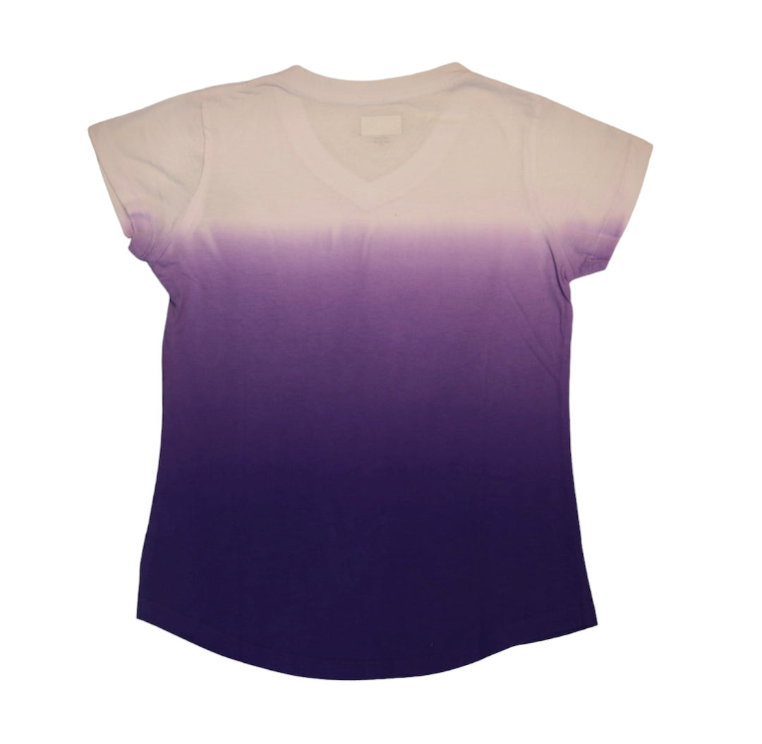 Lakers Girls Gradient All Over Logo Tee