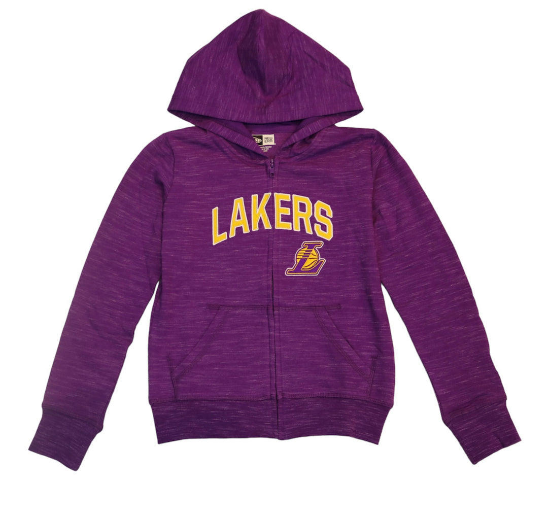 Lakers Youth Girls Full Zip Hoodie