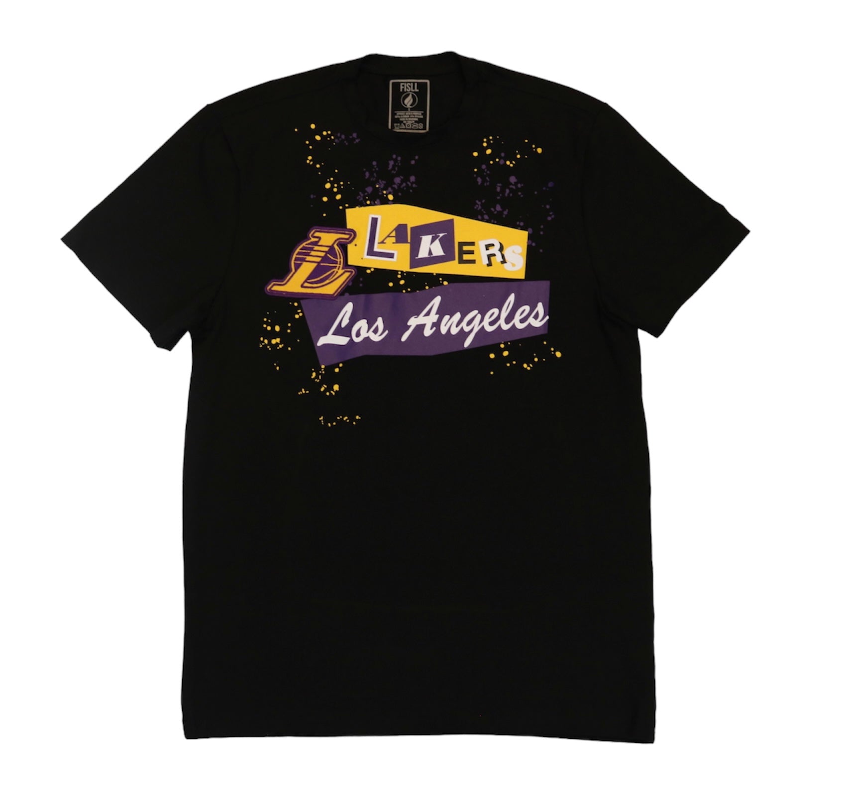 FISLL Lakers Front Back Design Short Sleeve Tee M