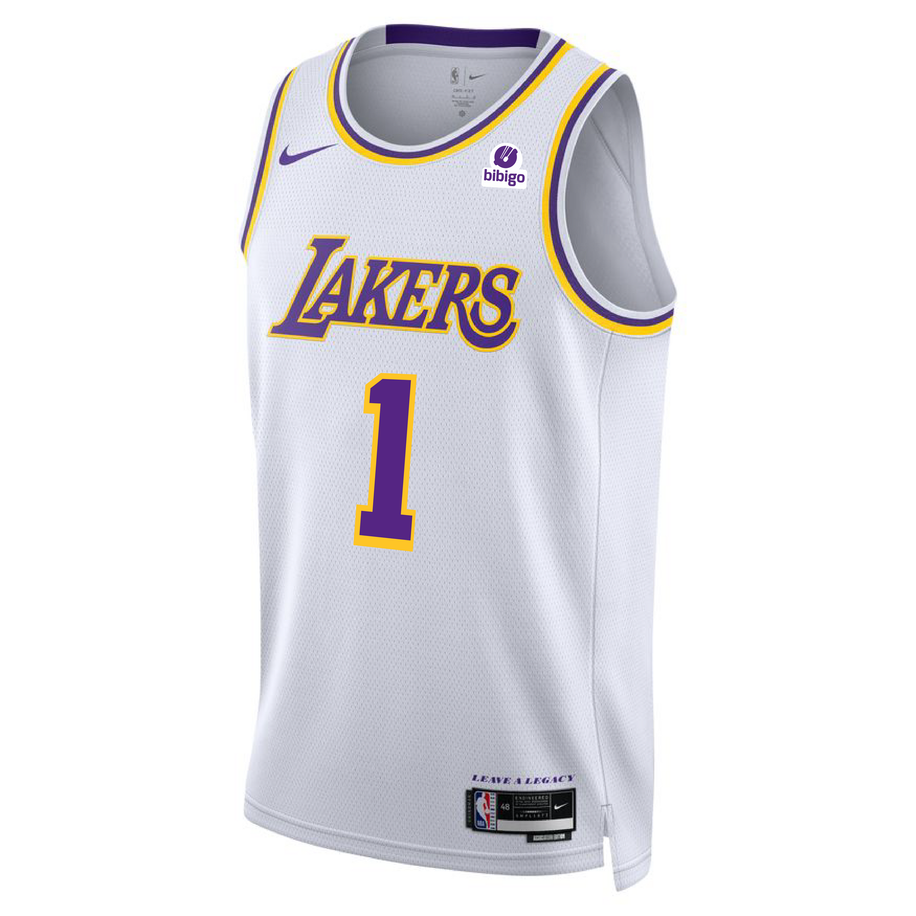 LOS ANGELES LAKERS D'ANGELO RUSSEL #1 2K23 BASKETBALL JERSEY