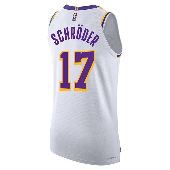 Los Angeles Lakers Dennis Schroder Association Authentic Jersey