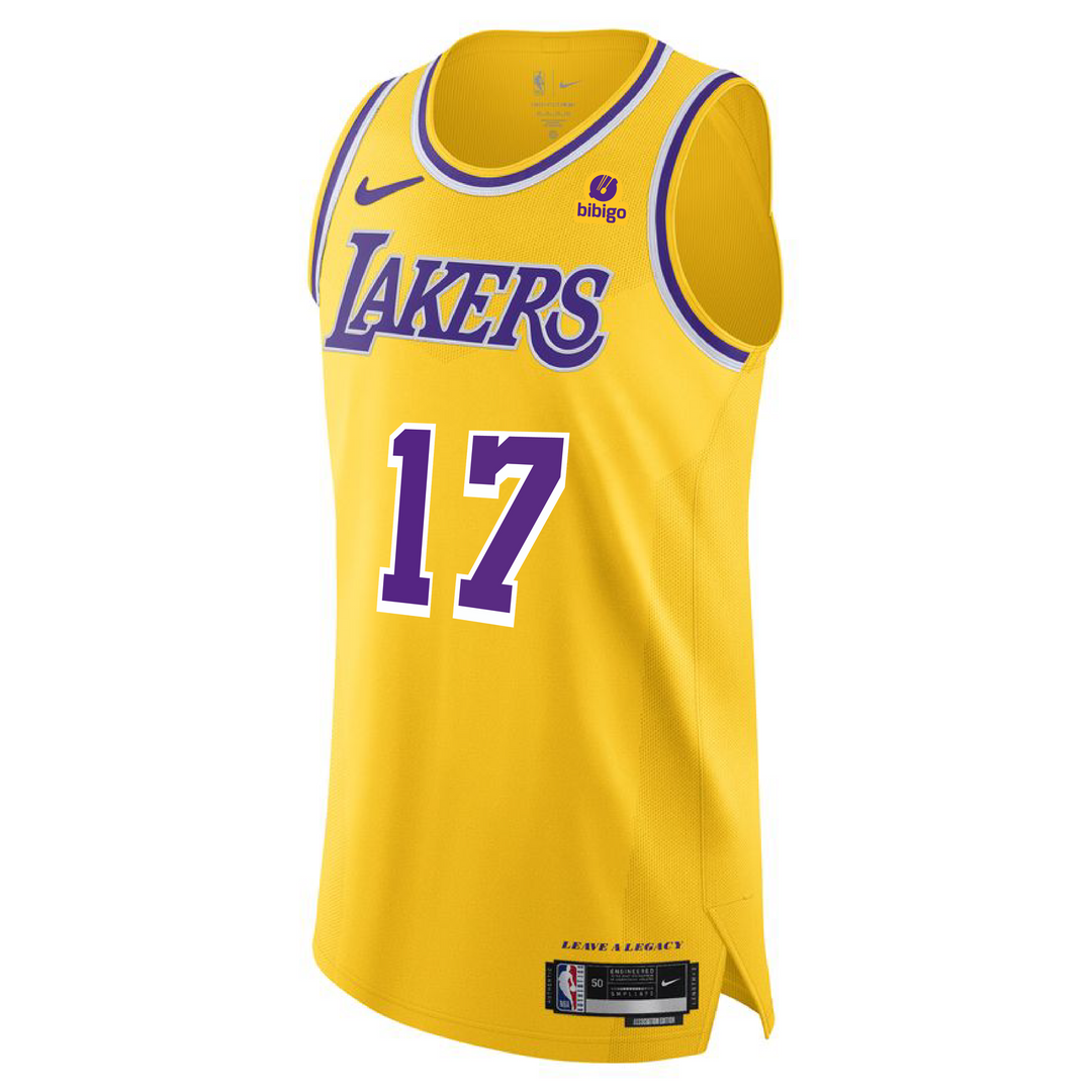 Los Angeles Lakers Dennis Schroder Icon Authentic Jersey