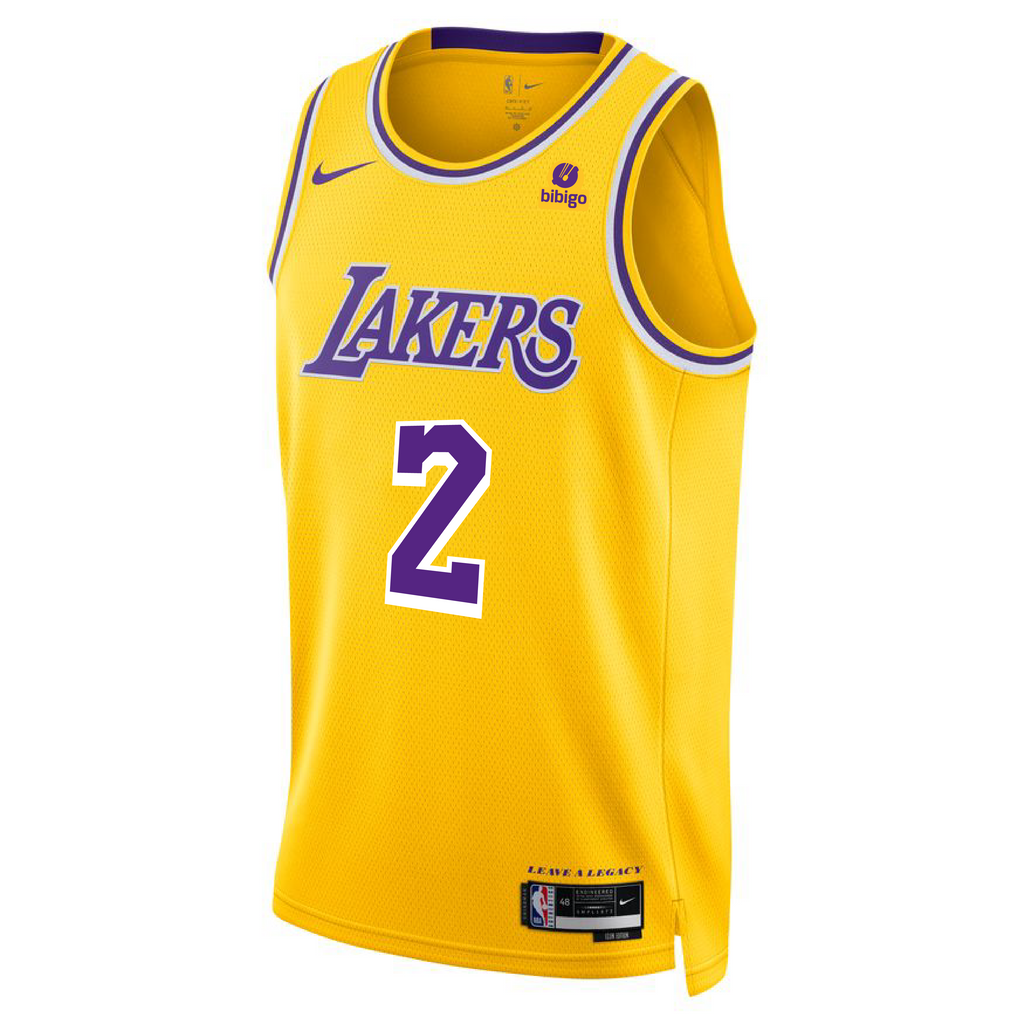 Men's Fanatics Branded Jarred Vanderbilt Gold Los Angeles Lakers Fast Break Player Jersey - Icon Edition