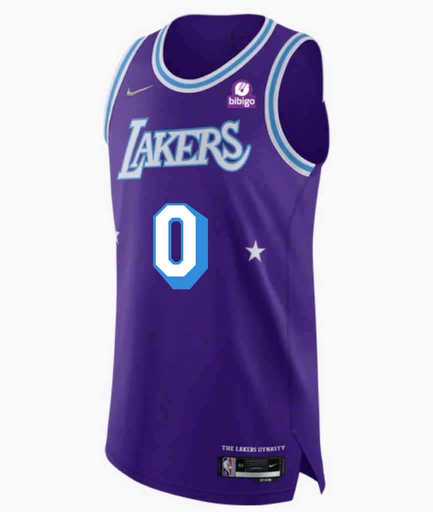 LA Lakers Westbrook jersey city edition