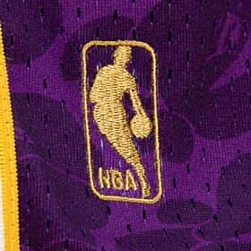 Lakers hot sale bape shorts