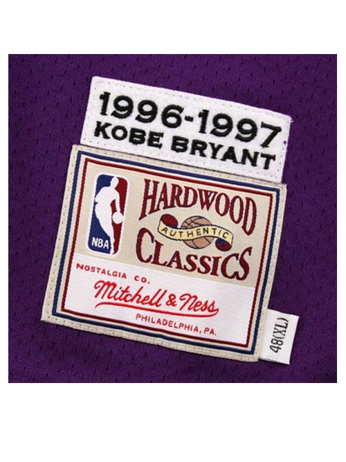 Mitchell & Ness Los Angeles Lakers #8 Kobe Bryant Purple 1997 Authentic  Hardwood Classics Road Jersey