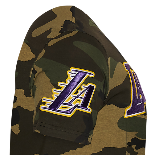 Los Angeles Lakers Logo Pro Team T Shirt Camo