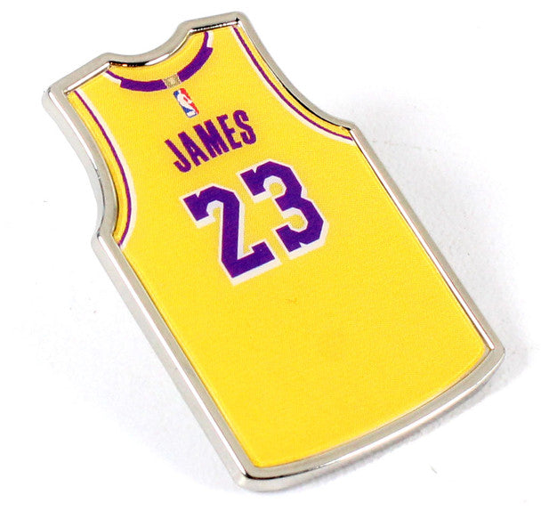 LA LAKERS LEBRON JAMES JERSEY PIN - Lakers Store