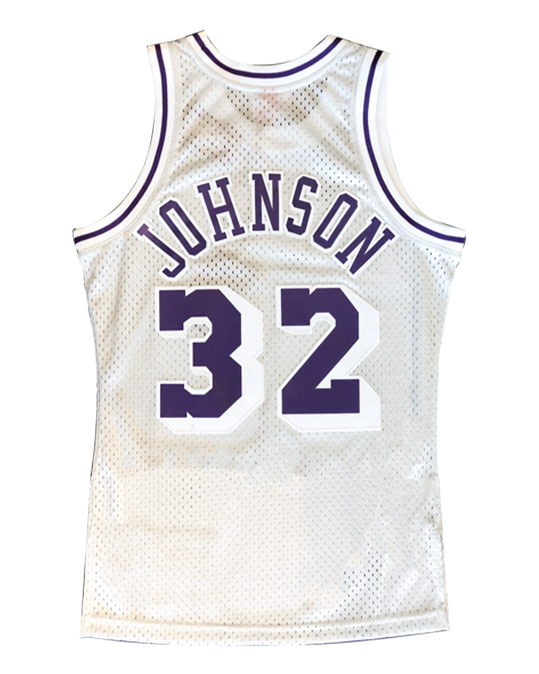 32 Magic Johnson LA Lakers Sandknit Jersey Authentic Sewn NBA Men M *Read 32 Magic Johnson LA Lakers Sandknit Jersey Authentic Sewn NBA Men M *Read
