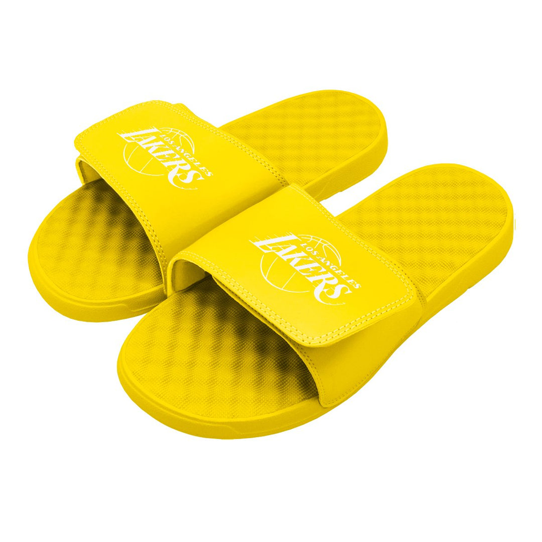 Los Angeles Lakers Canary ISlide Sandals - Lakers Store