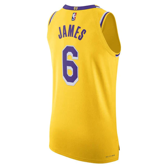 Nike LeBron James Los Angeles Lakers City Edition Authentic Jersey Size 40  Patch