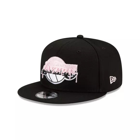 Los Angeles Lakers PINWHEEL Light Pink-Black Fitted Hat