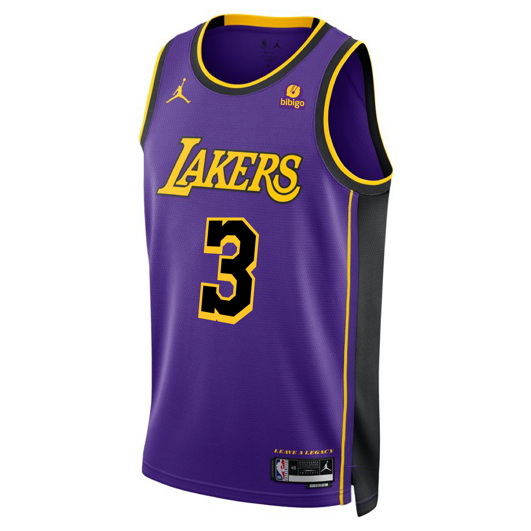 Black anthony deals davis lakers jersey