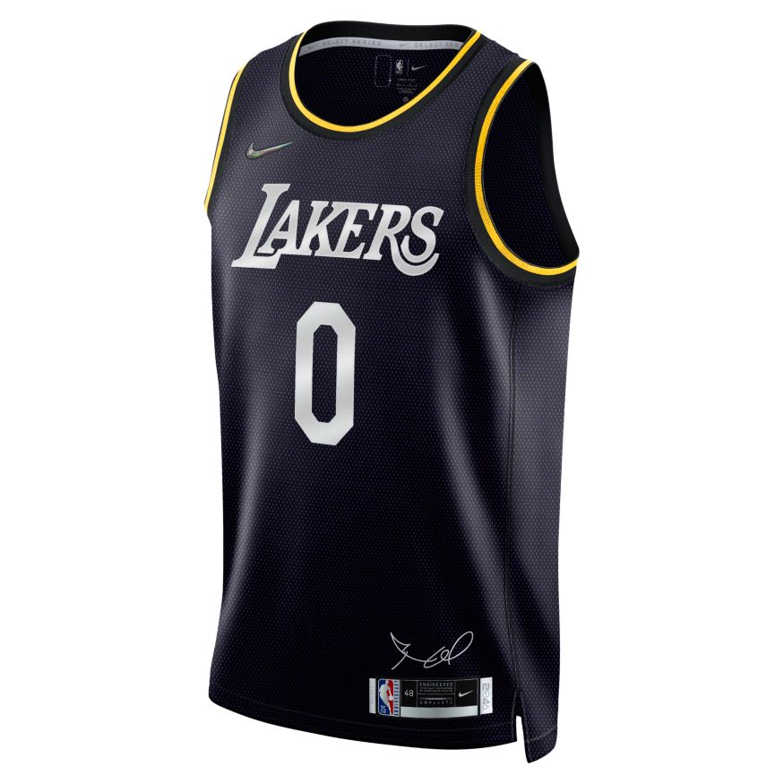 2023/24 Lakers WETBROOK #0 Bkacl City Edition NBA Jerseys