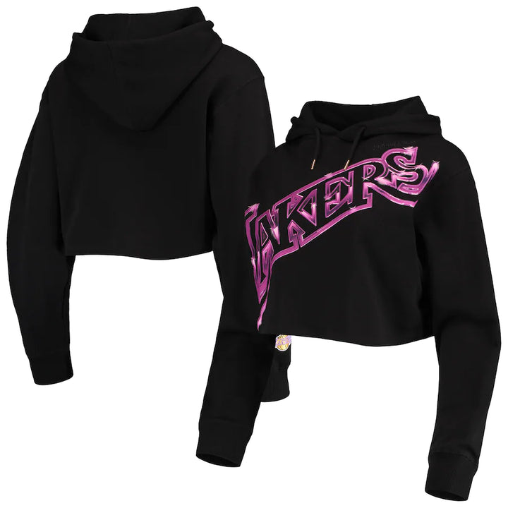 Los Angeles Lakers Women s Big Face 4.0 Crop Hoodie Lakers Store